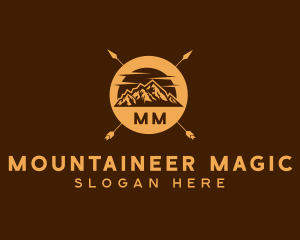 Mountain Camping Adventure logo design