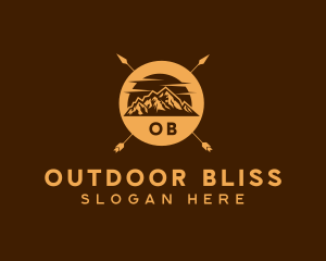 Mountain Camping Adventure logo design