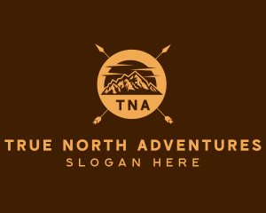 Mountain Camping Adventure logo design