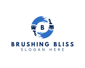 Paint Brush Renovation logo design