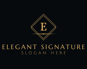 Premium Elegant Diamond logo design