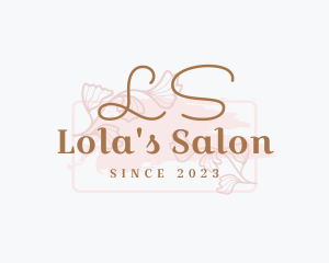 Floral Brush Fashion logo design