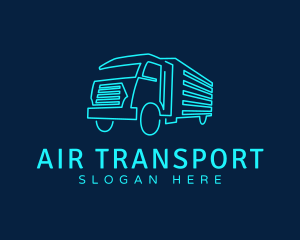 Transport Truck Company logo design