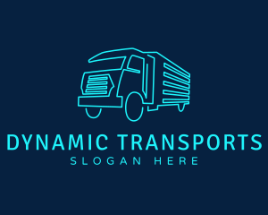 Transport Truck Company logo design