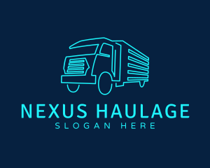 Transport Truck Company logo design