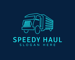 Transport Truck Company logo design