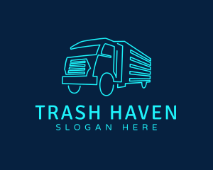 Transport Truck Company logo design