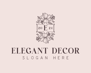 Wedding Event Florist logo design