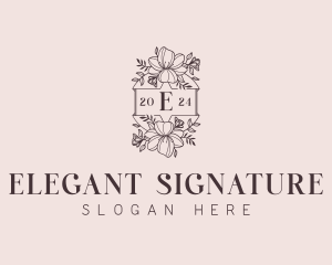 Wedding Event Florist logo design