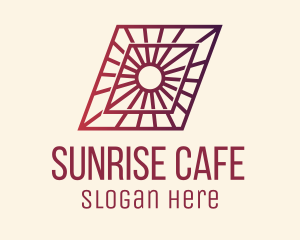 Sunrise Polygon Company  logo design