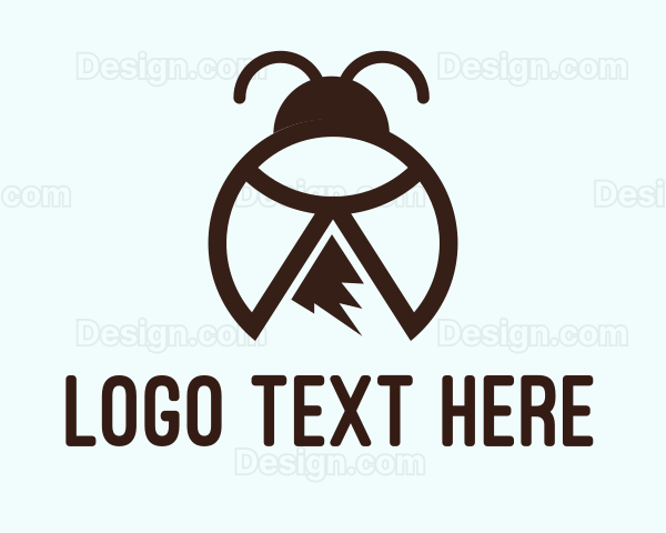 Mountain Peak Bug Beetle Logo