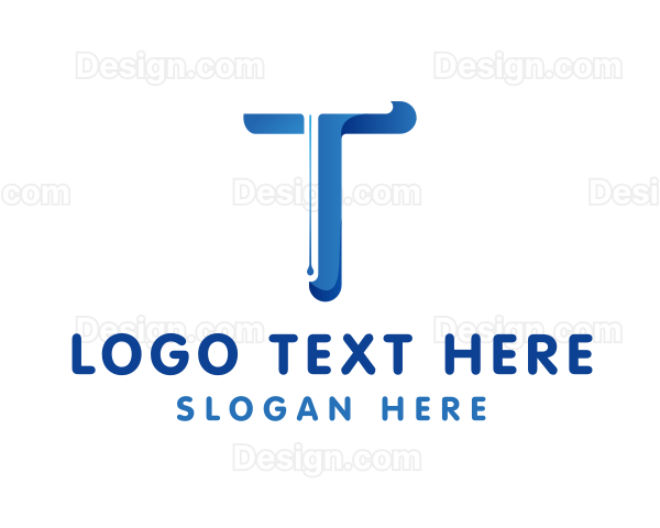 Gradient Company Letter T Logo