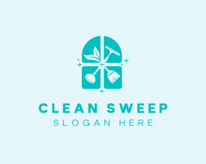 Window Cleaner Housekeeping logo design