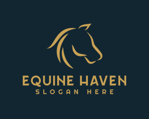 Horse Mane Equine logo design