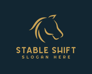 Horse Mane Equine logo design