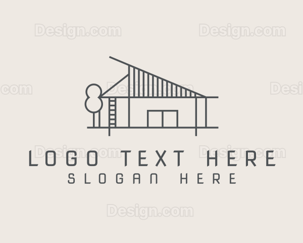 Minimalist House Architecture Logo