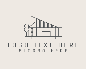 Minimalist House Architecture Logo