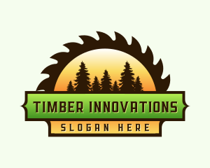 Tree Sawmill Woodworking logo