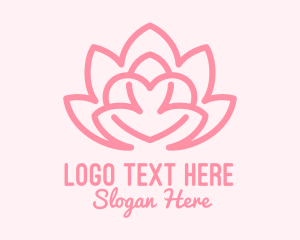 Pink Lovely Lotus  logo