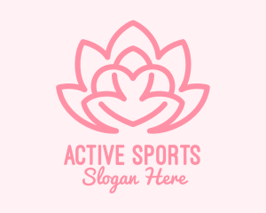Pink Lovely Lotus  logo
