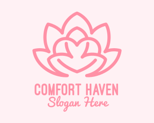 Pink Lovely Lotus  logo design