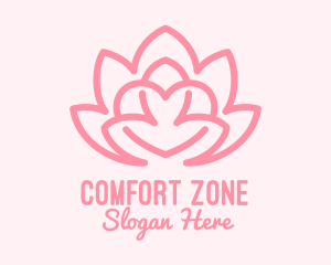 Pink Lovely Lotus  logo design