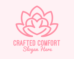 Pink Lovely Lotus  logo design