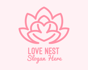 Pink Lovely Lotus  logo design