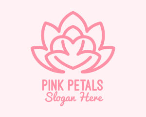 Pink Lovely Lotus  logo design