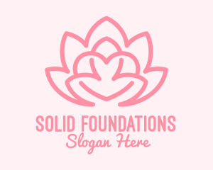 Pink Lovely Lotus  logo