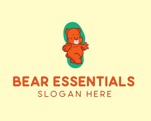 Cute Teddy Bear  logo design