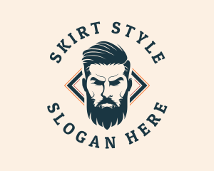 Pompadour Barber Styling logo design