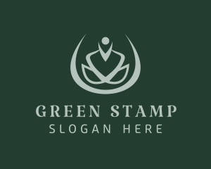 Green Yoga Wellness logo design