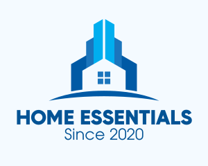 Blue Home Property logo design