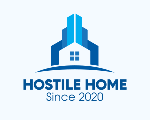 Blue Home Property logo design