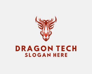 Mythical Dragon Head  logo design