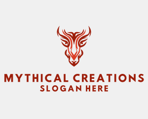 Mythical Dragon Head  logo