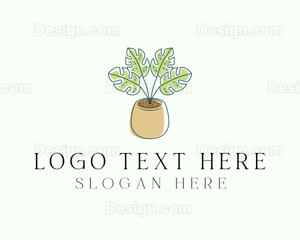 Minimalist Garden Plant Logo