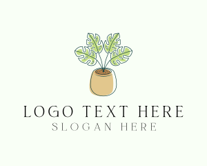 Minimalist Garden Plant logo