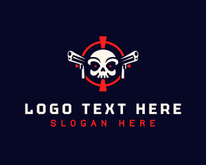 Skull Target Gun logo