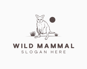 Kangaroo Wallaby Animal logo design