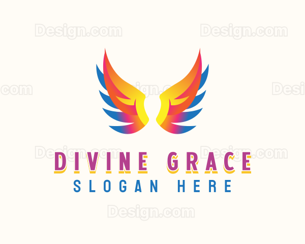 Angel Holy Wings Logo