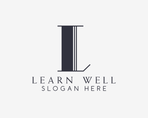 Elegant Beauty Wellness Letter L logo design