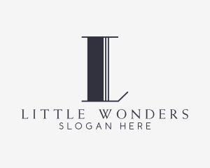 Elegant Beauty Wellness Letter L logo design