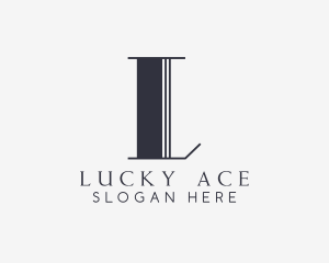 Elegant Beauty Wellness Letter L logo design