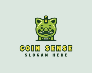 Pigg Coin Money logo design