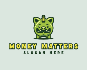 Pigg Coin Money logo design