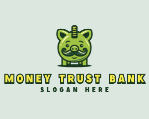 Pigg Coin Money logo design