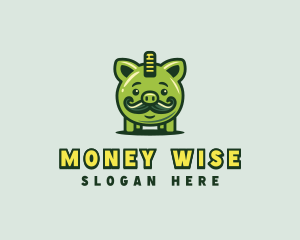 Pigg Coin Money logo design