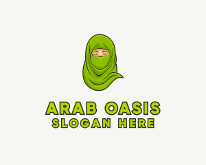 Muslim Niqab Avatar logo design